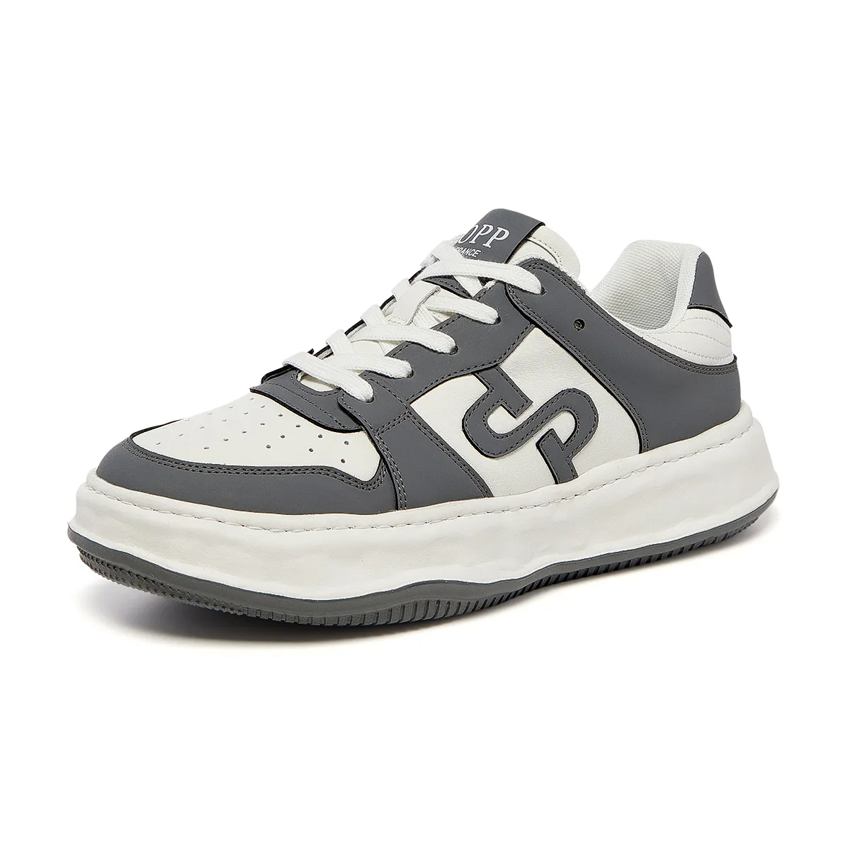 Lace-Up Suede Casual Grey 