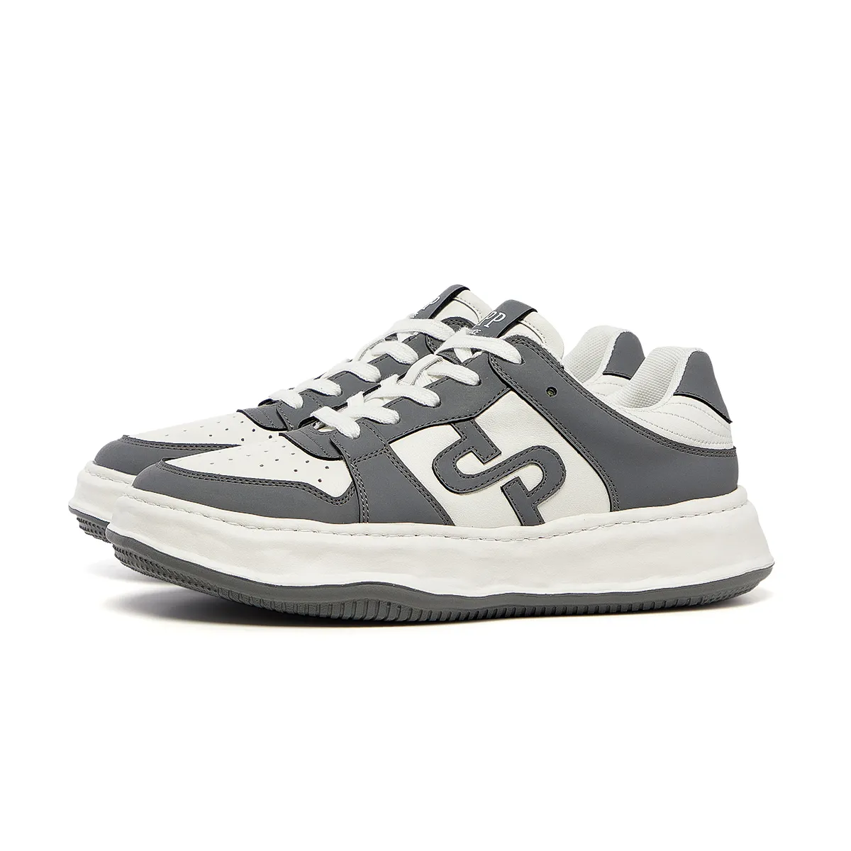 Lace-Up Suede Casual Grey 