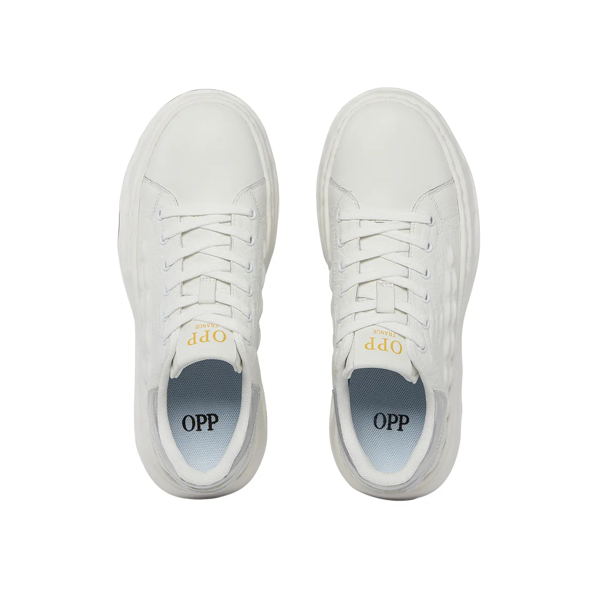 Lace-Up Suede Casual White 