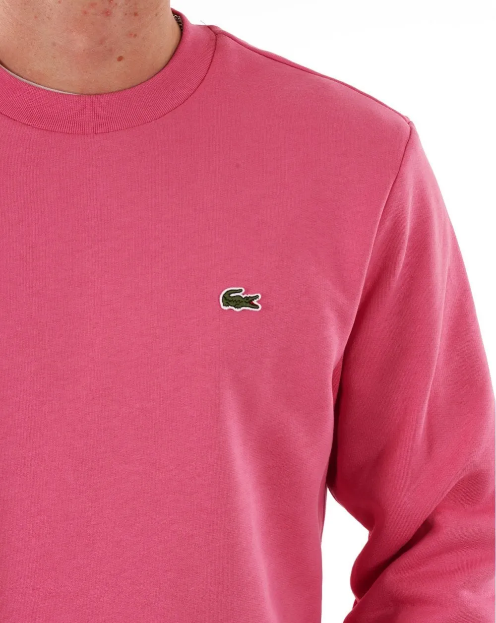 Lacoste Cotton Sweatshirt Deep Pink