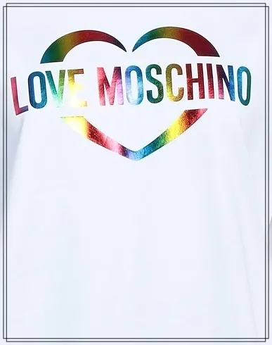 Love Moschino  |Heart Long Sleeves Cotton Logo Hoodies & Sweatshirts