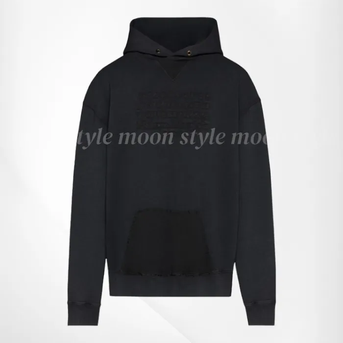 Maison Margiela  |Street Style Long Sleeves Plain Cotton Designers Hoodies