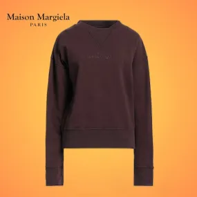 Maison Margiela  |U-Neck Long Sleeves Plain Cotton Hoodies & Sweatshirts