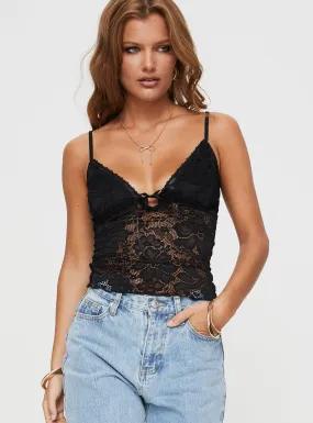 Manski Lace Top Black