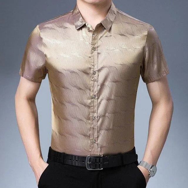 Manson Satin Summer Shirt For Men