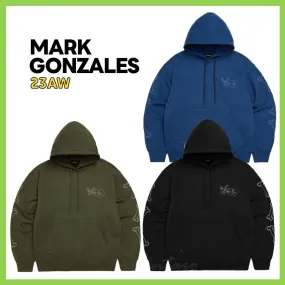 Mark Gonzales  |Unisex Street Style Long Sleeves Logo Hoodies