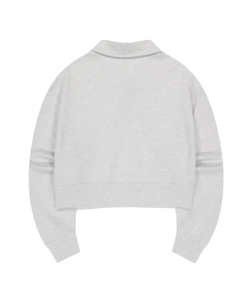 Mark Gonzales  |[WHAT IT ISNT]★WOMEN'S FLORY COLLAR HALF ZIP-UP