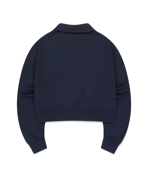 Mark Gonzales  |[WHAT IT ISNT]★WOMEN'S FLORY COLLAR HALF ZIP-UP