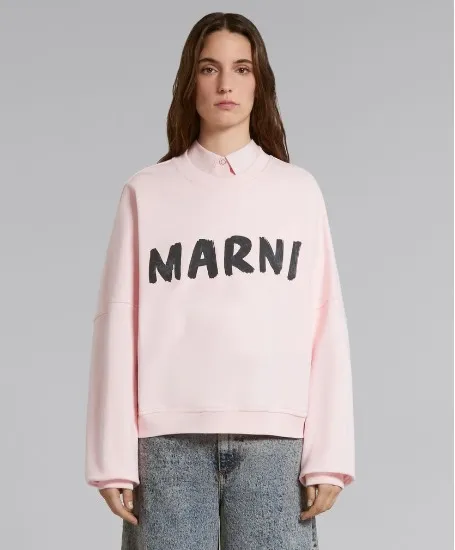 MARNI  |Street Style Plain Logo Hoodies & Sweatshirts