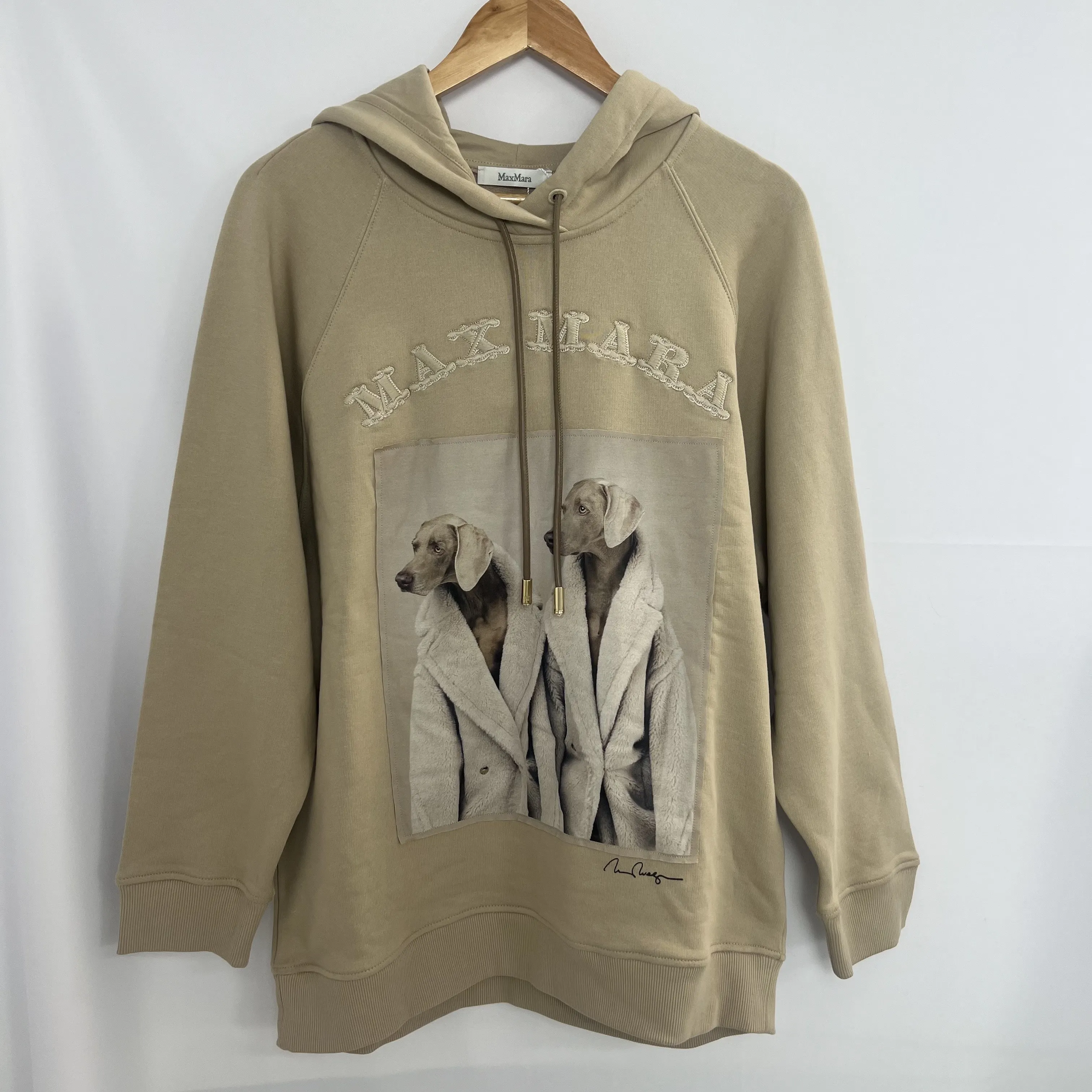 MaxMara  |Unisex Street Style Logo Hoodies & Sweatshirts