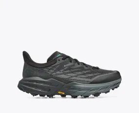 Men's Hoka One One Speedgoat 5 GTX Spike, Black/Black, 12.5 D Medium