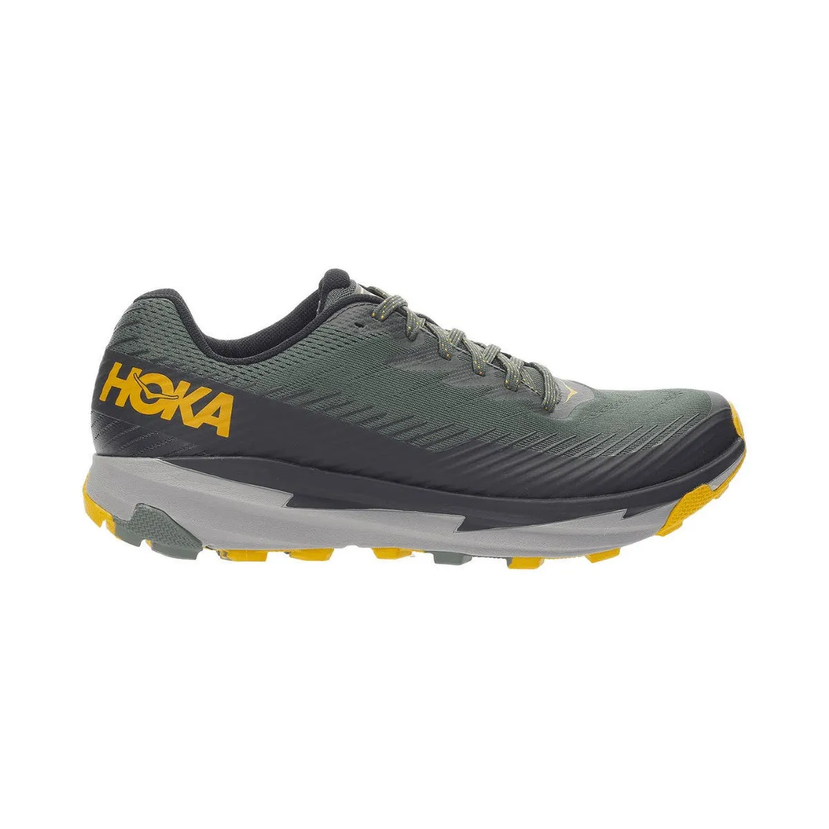 Men's Hoka One One Torrent 2, Thyme/Golden Yellow, 7 D Medium