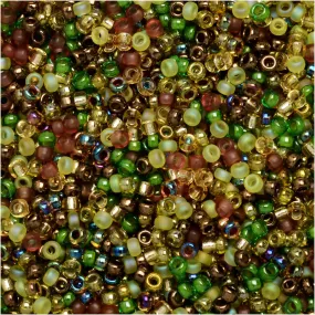 Miyuki Round Seed Beads, 15/0, #9MIX07 Earthtones Mix (8.2 Gram Tube)