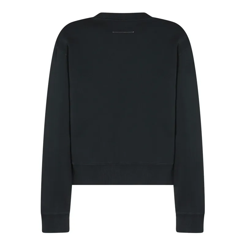 MM6 Maison Margiela  |Crew Neck Sweat Long Sleeves Plain Cotton Logo