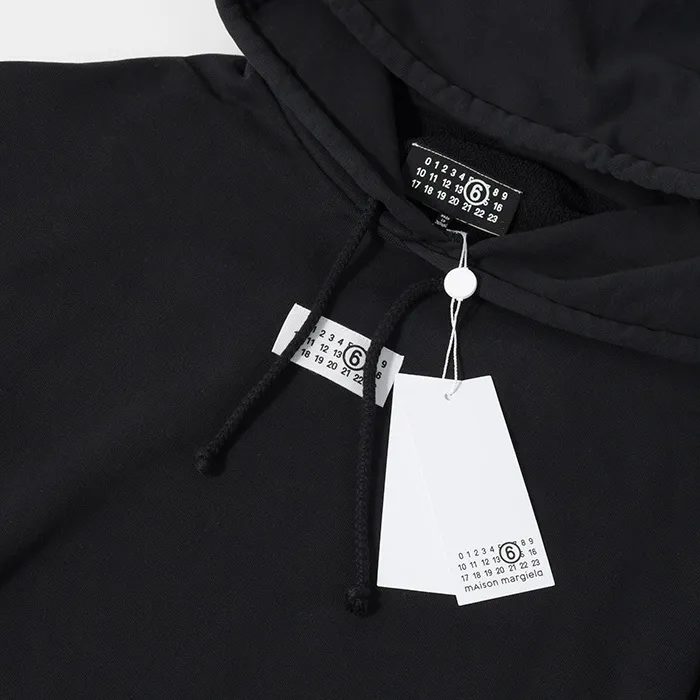 MM6 Maison Margiela  |Long Sleeves Plain Cotton Logo Hoodies & Sweatshirts