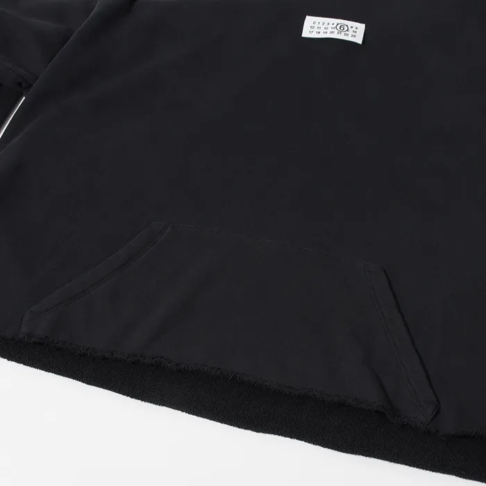 MM6 Maison Margiela  |Long Sleeves Plain Cotton Logo Hoodies & Sweatshirts