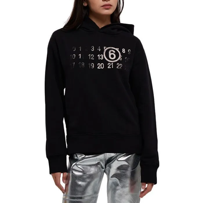 MM6 Maison Margiela  |Unisex Long Sleeves Cotton Logo Hoodies & Sweatshirts