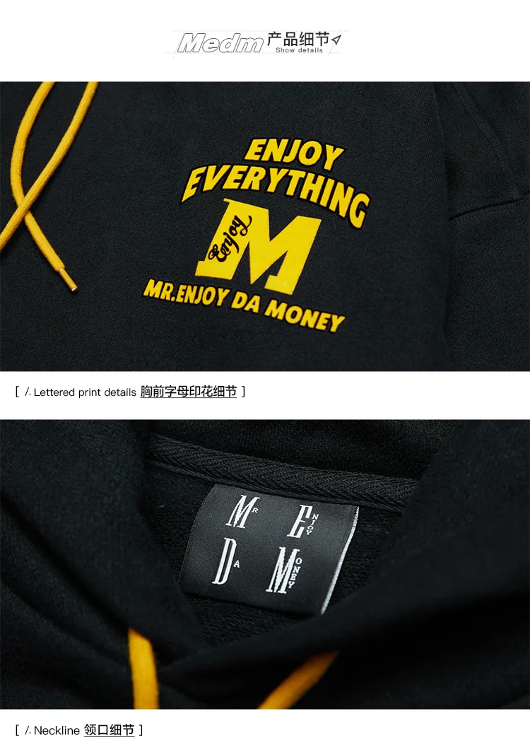 MR. ENJOY DA MONEY  |Unisex Street Style Hoodies & Sweatshirts