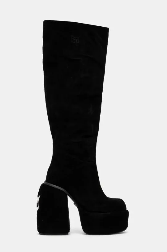 Naked Wolfe boots Space women's black color Space Black Kid Suede