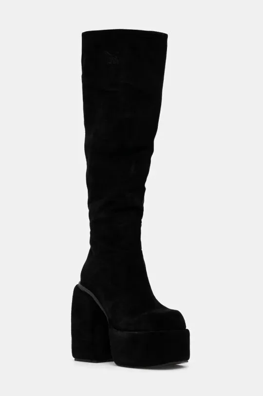 Naked Wolfe boots Space women's black color Space Black Kid Suede