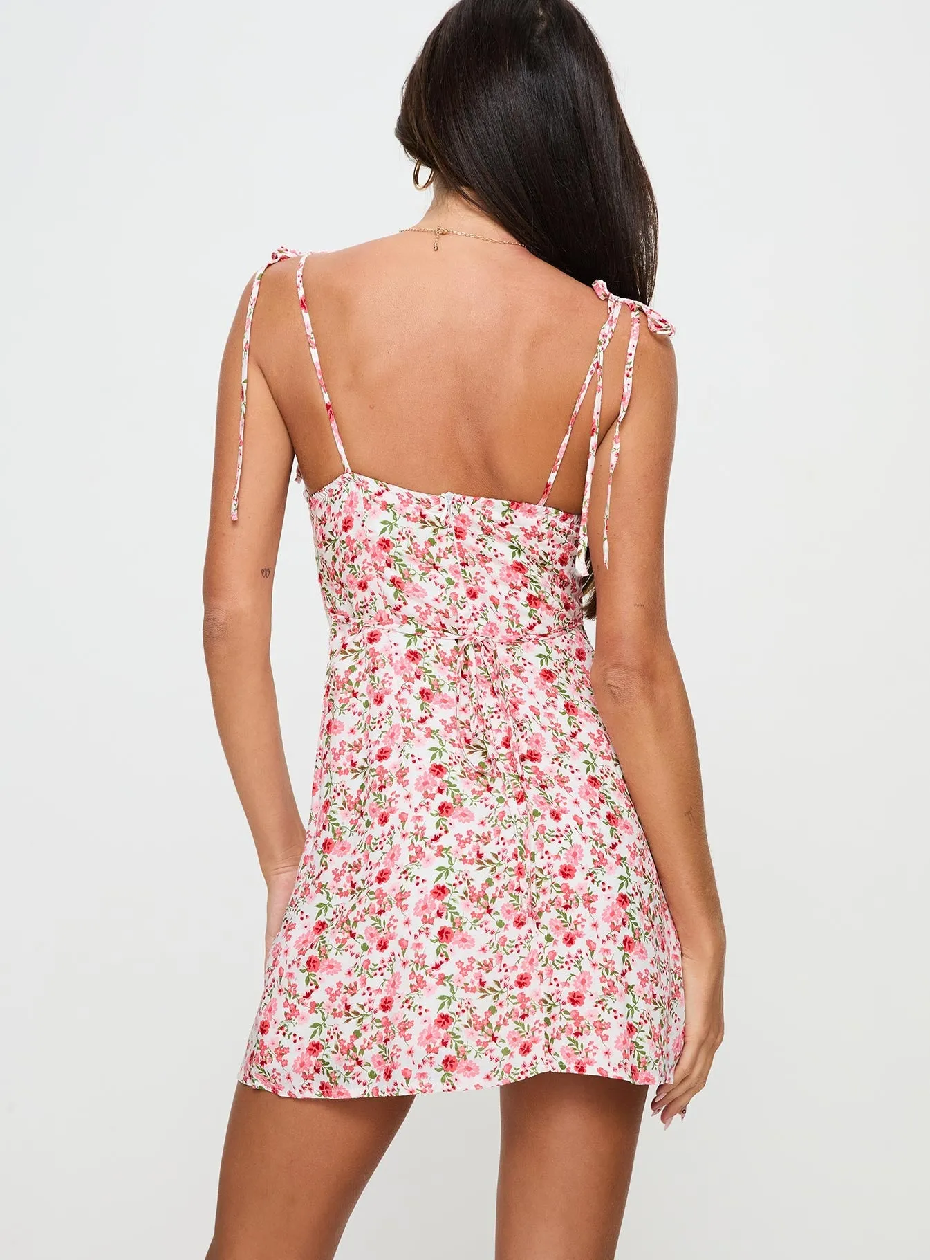 Narcisa Mini Dress Pink Floral