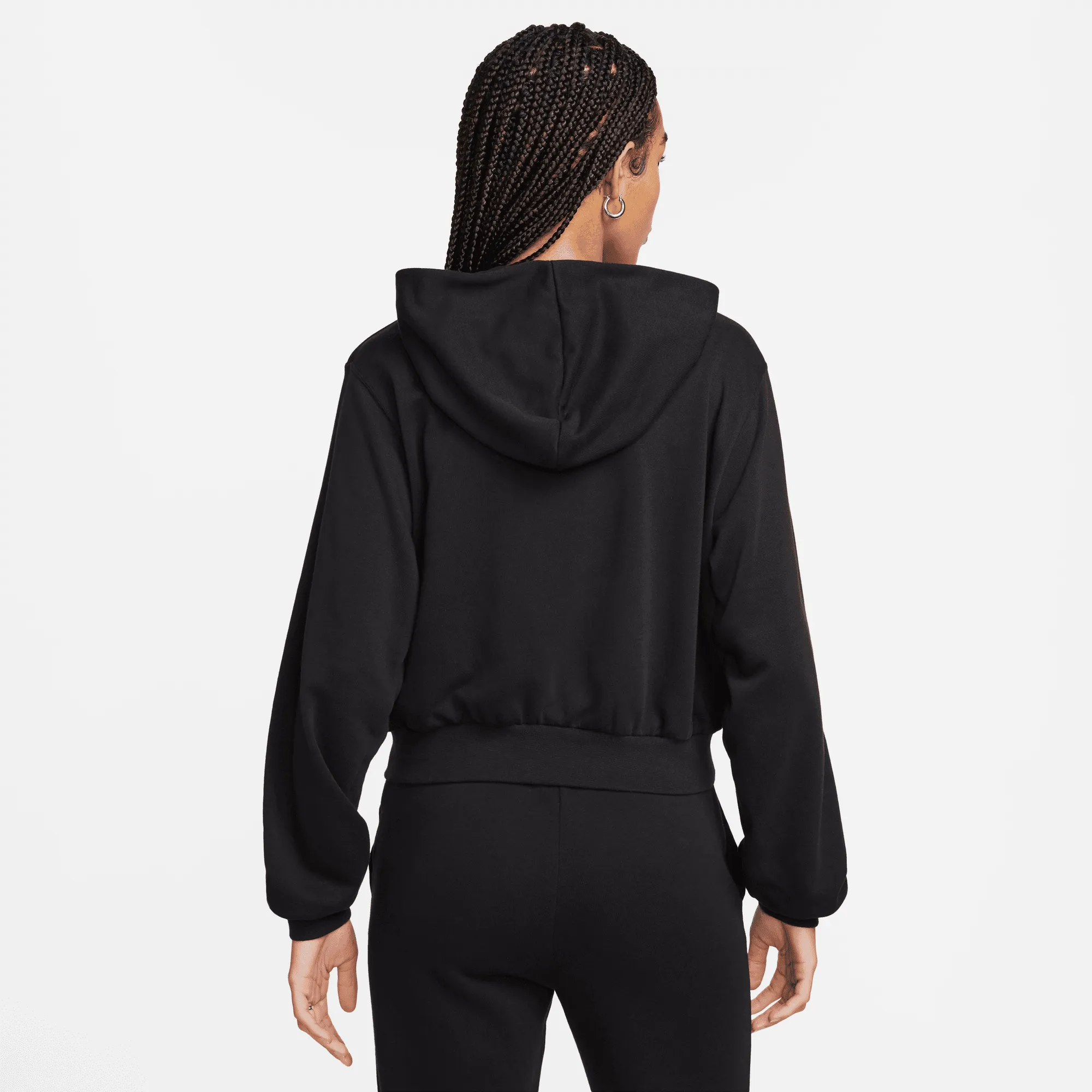 Nike Women's Sportswear Black Chill Terry Full-Zip Hoodie