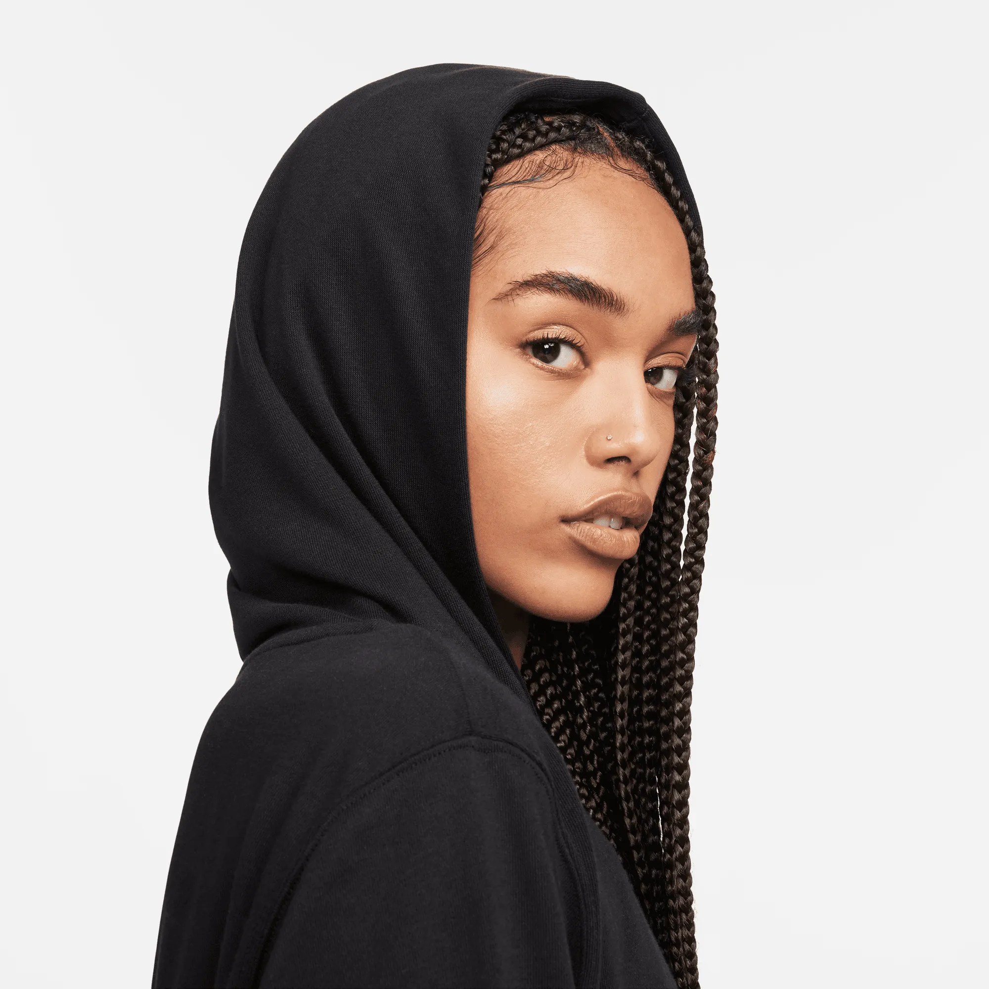 Nike Women's Sportswear Black Chill Terry Full-Zip Hoodie