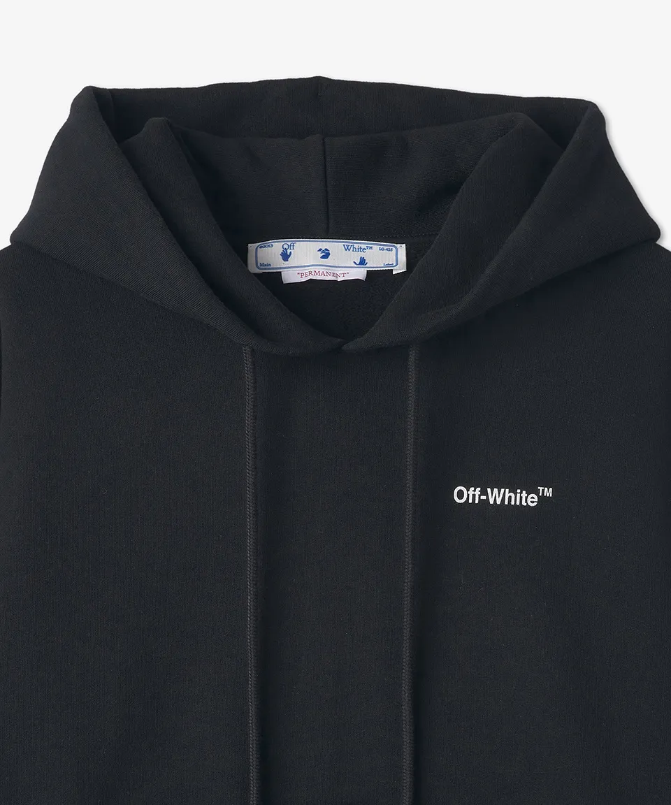 Off-White  |Street Style Long Sleeves Plain Cotton Logo Hoodies