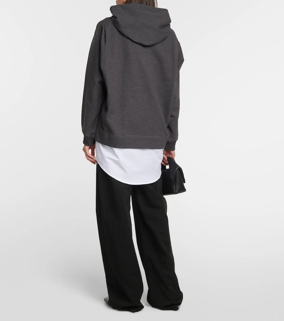 PATOU  |Long Sleeves Plain Cotton Oversized Logo