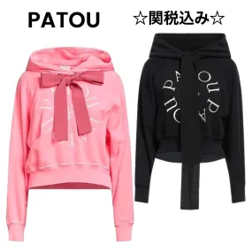 PATOU  |Long Sleeves Plain Cotton Puff Sleeves Logo