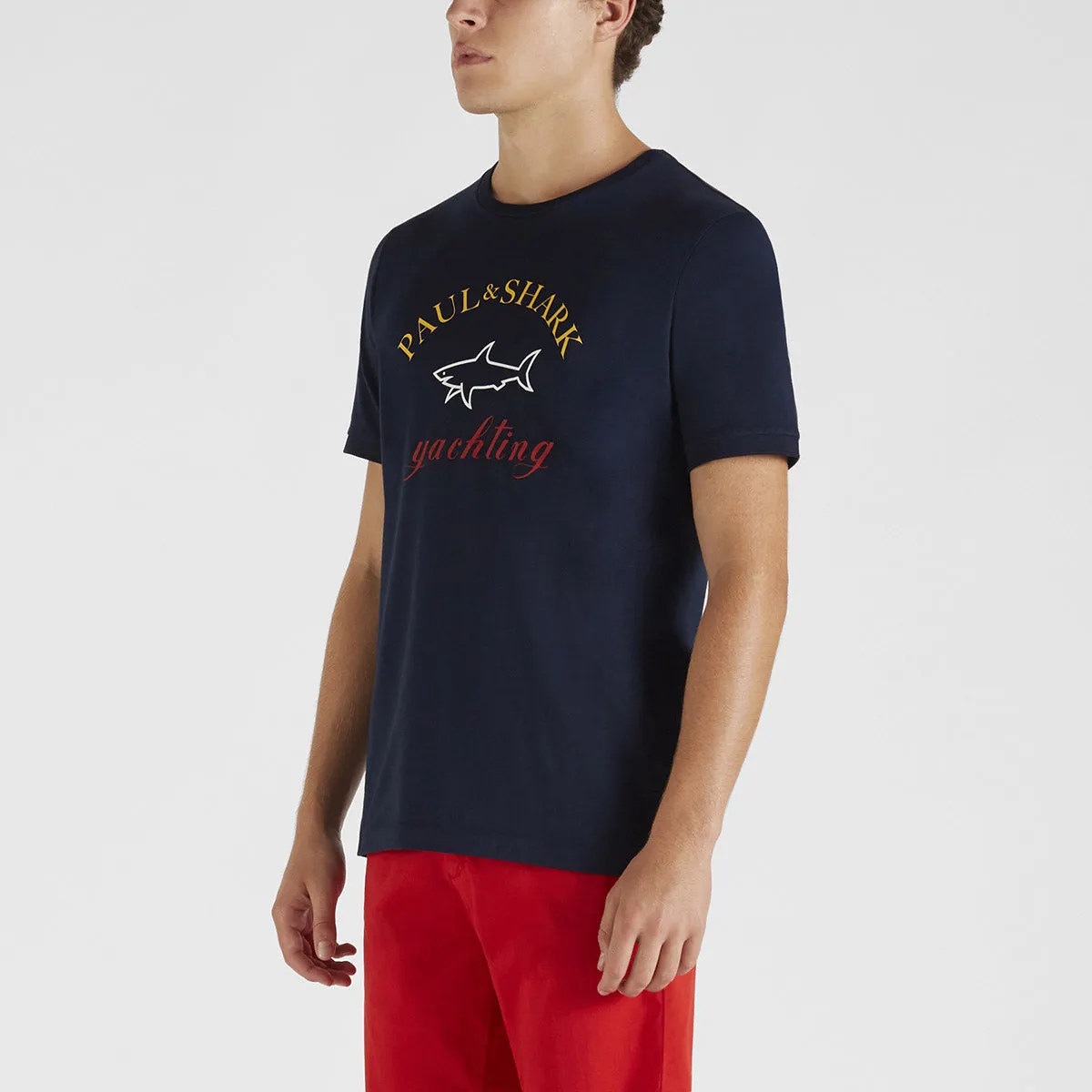 Paul & Shark - Printed Logo T-Shirt in Navy