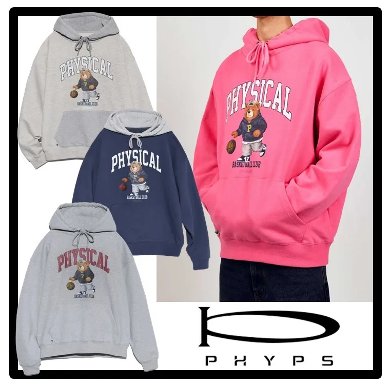 Phyps Department  |Unisex Street Style Logo Hoodies