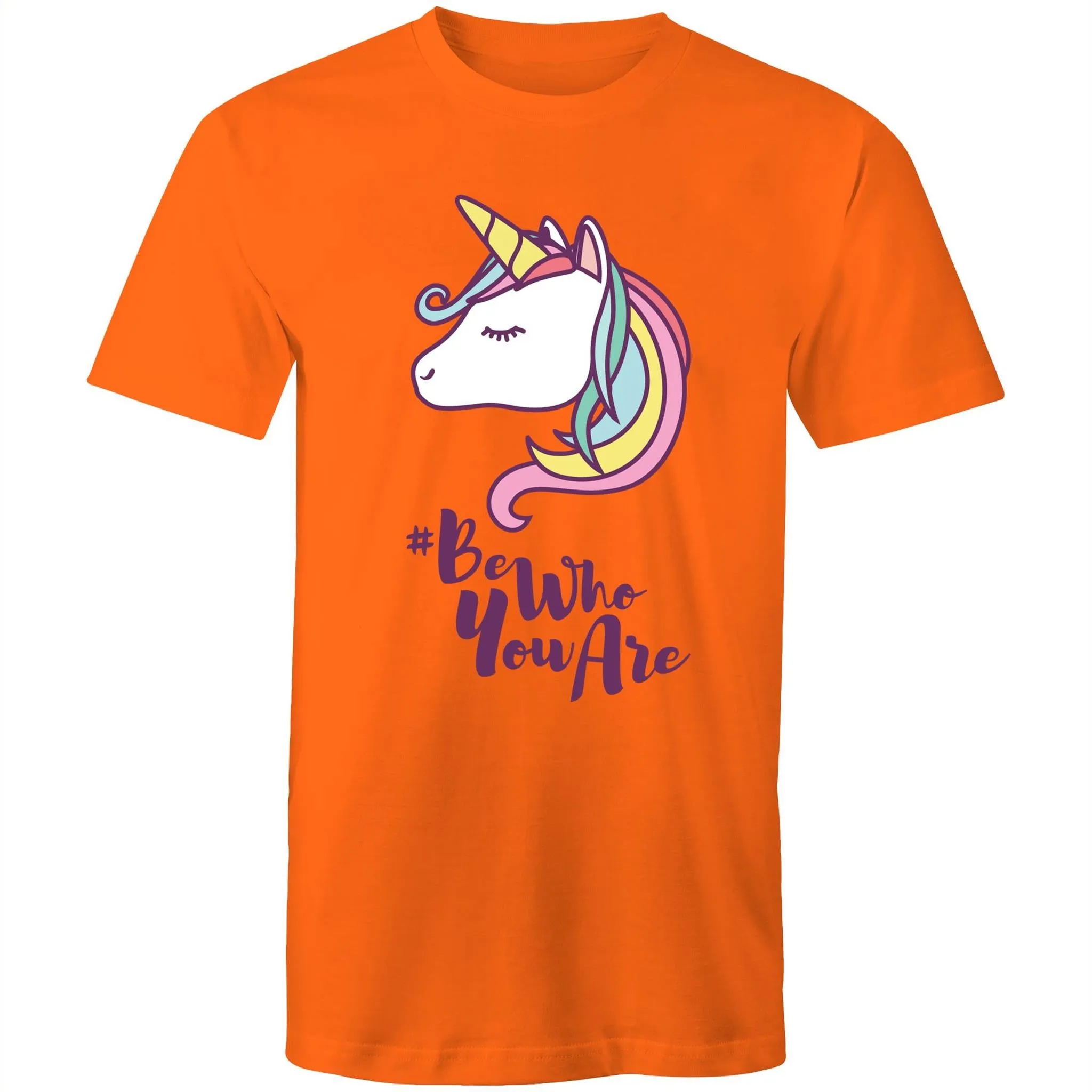 Rainbow Unicorn Be Who You Are T-Shirt Unisex (LG002)