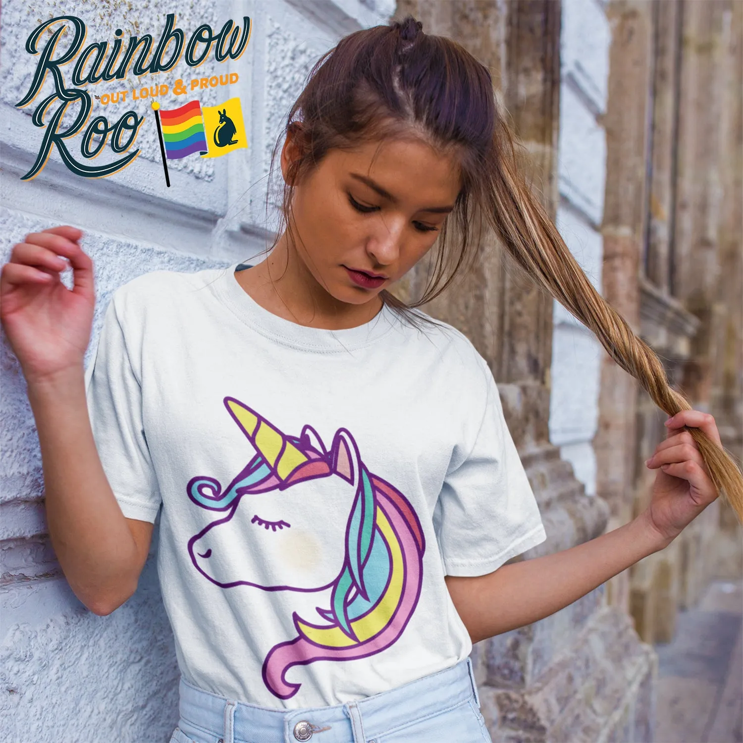 Rainbow Unicorn T-Shirt Unisex (LG001)