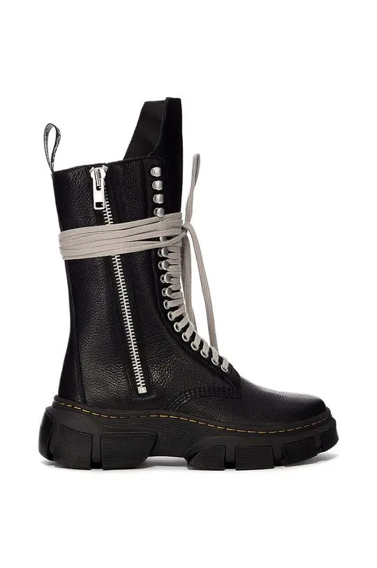 Rick Owens leather ankle boots x Dr. Martens 1918 Calf Length Boot women's black color DW01D7808