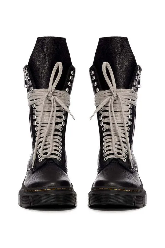 Rick Owens leather ankle boots x Dr. Martens 1918 Calf Length Boot women's black color DW01D7808