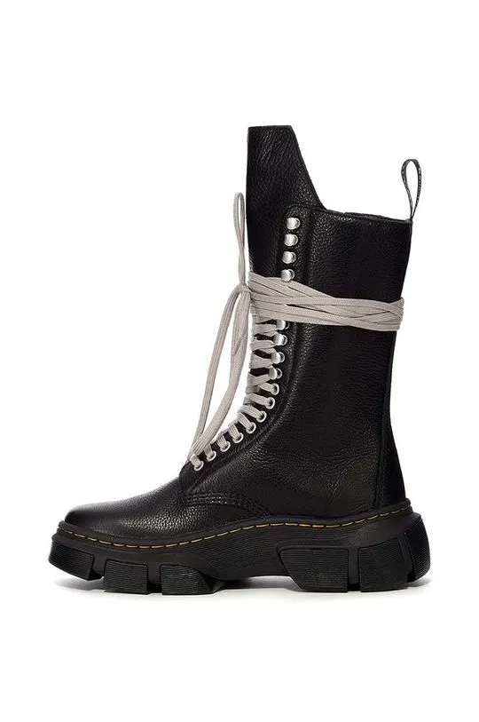 Rick Owens leather ankle boots x Dr. Martens 1918 Calf Length Boot women's black color DW01D7808