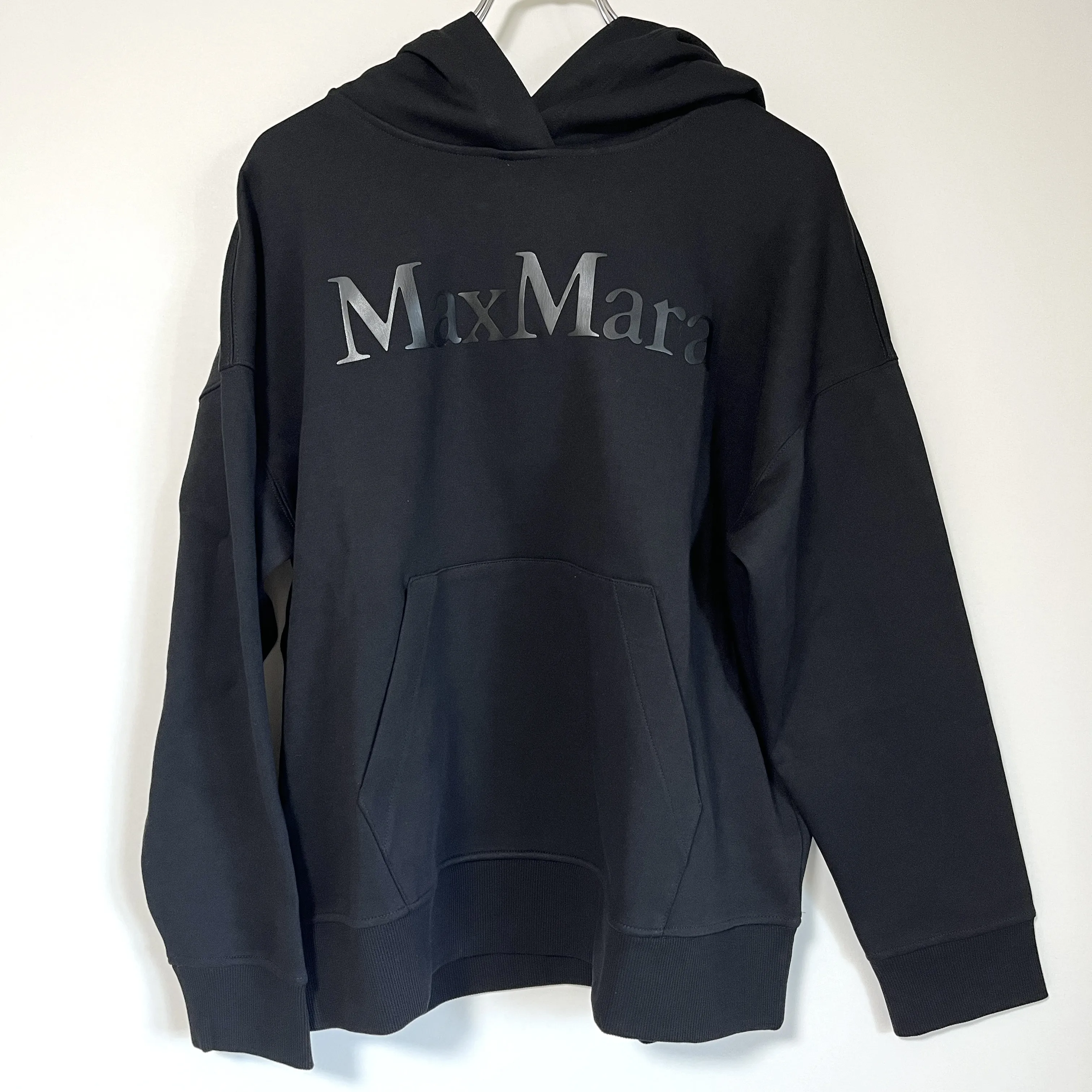 S Max Mara  |Long Sleeves Plain Logo Hoodies & Sweatshirts