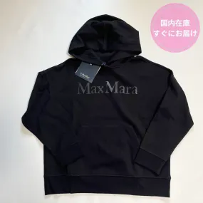 S Max Mara  |Long Sleeves Plain Logo Hoodies & Sweatshirts