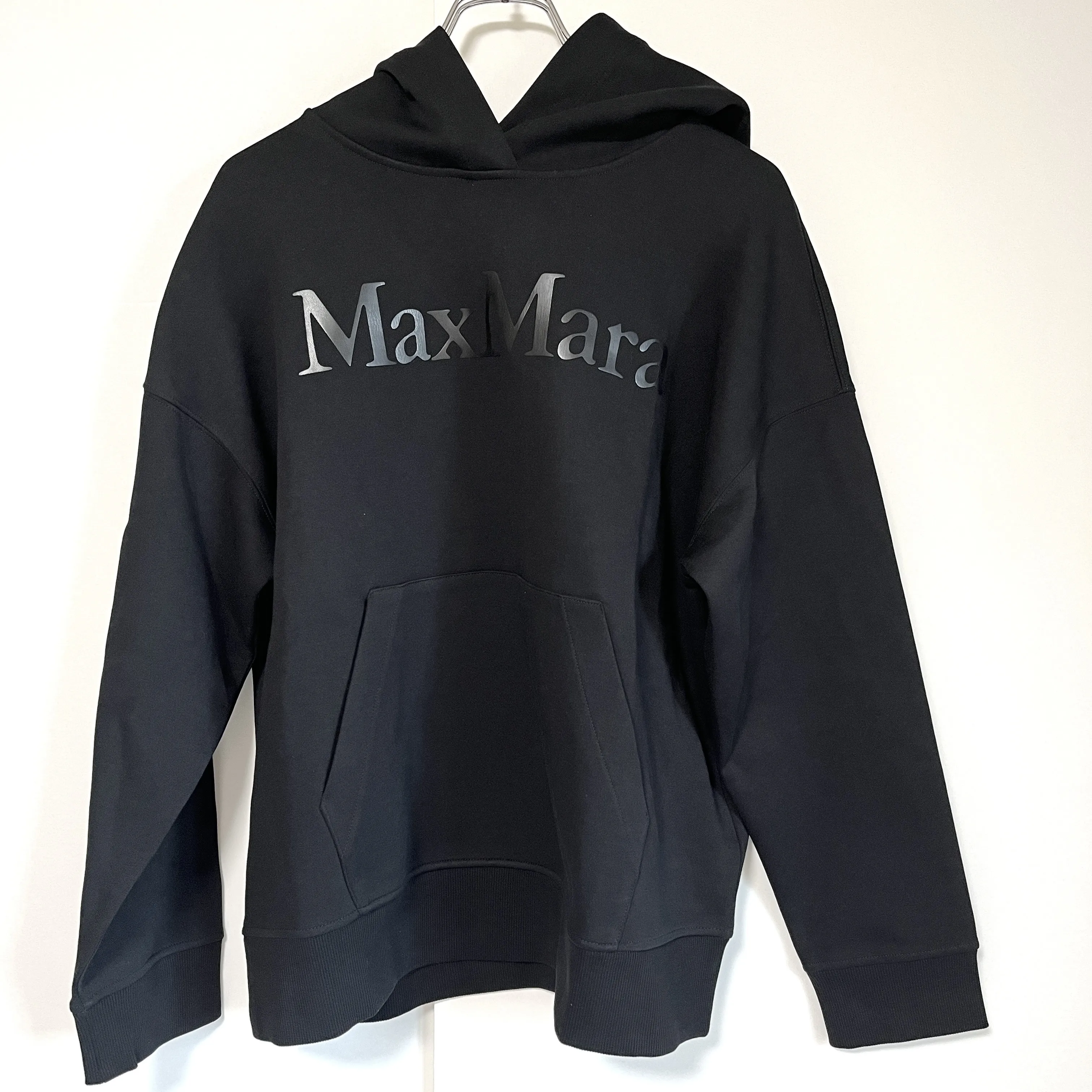 S Max Mara  |Long Sleeves Plain Logo Hoodies & Sweatshirts