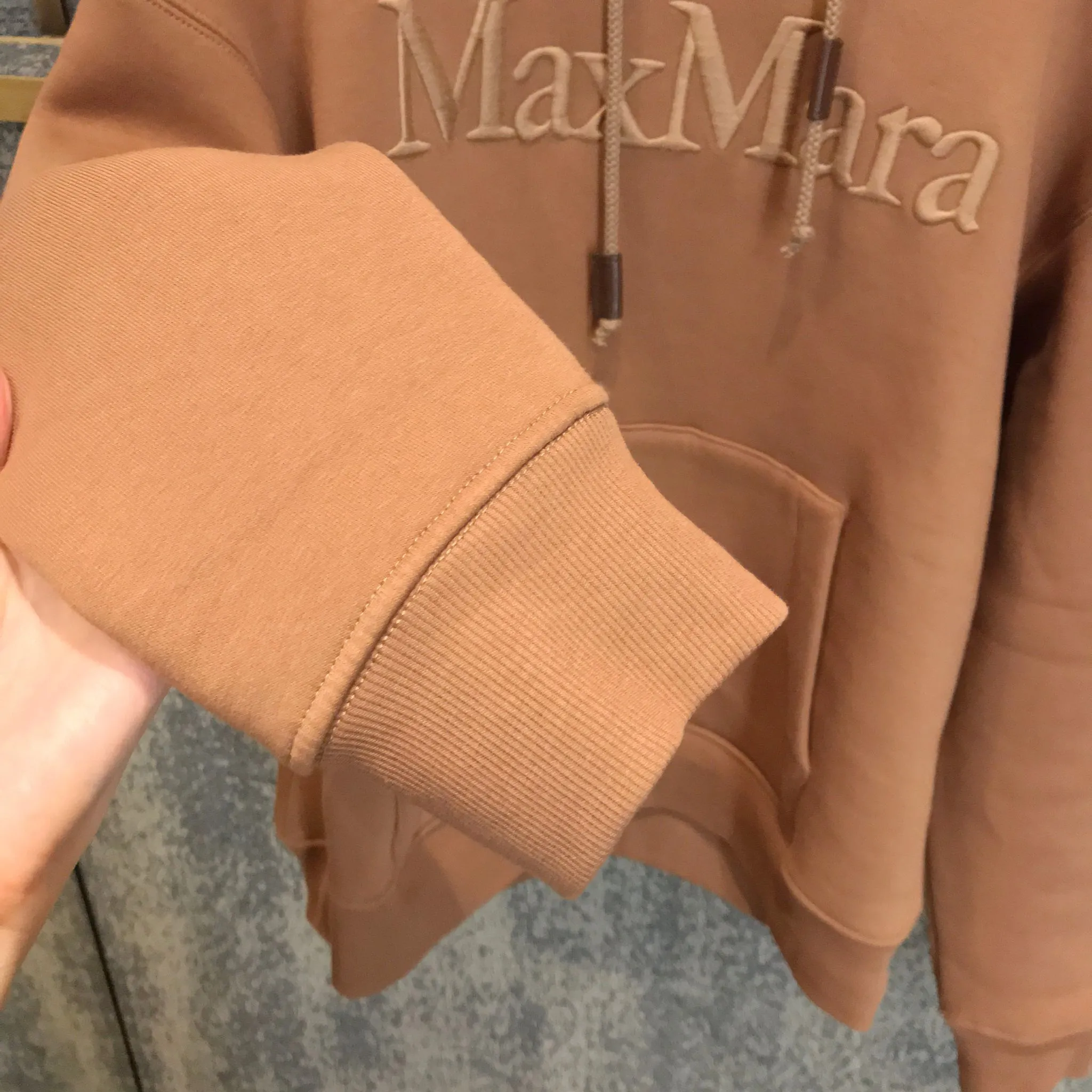 S Max Mara  |Plain Cotton Logo Hoodies & Sweatshirts