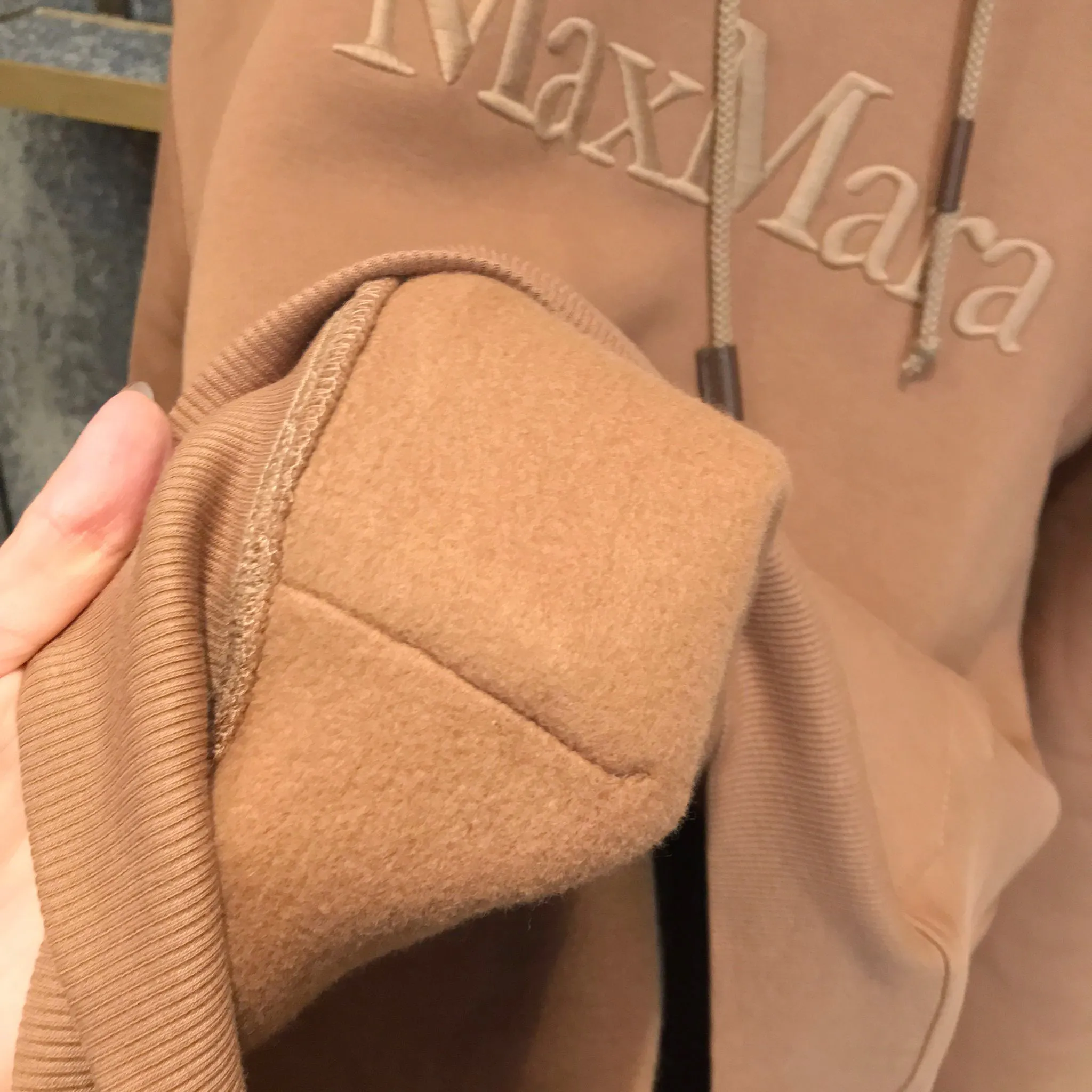 S Max Mara  |Plain Cotton Logo Hoodies & Sweatshirts