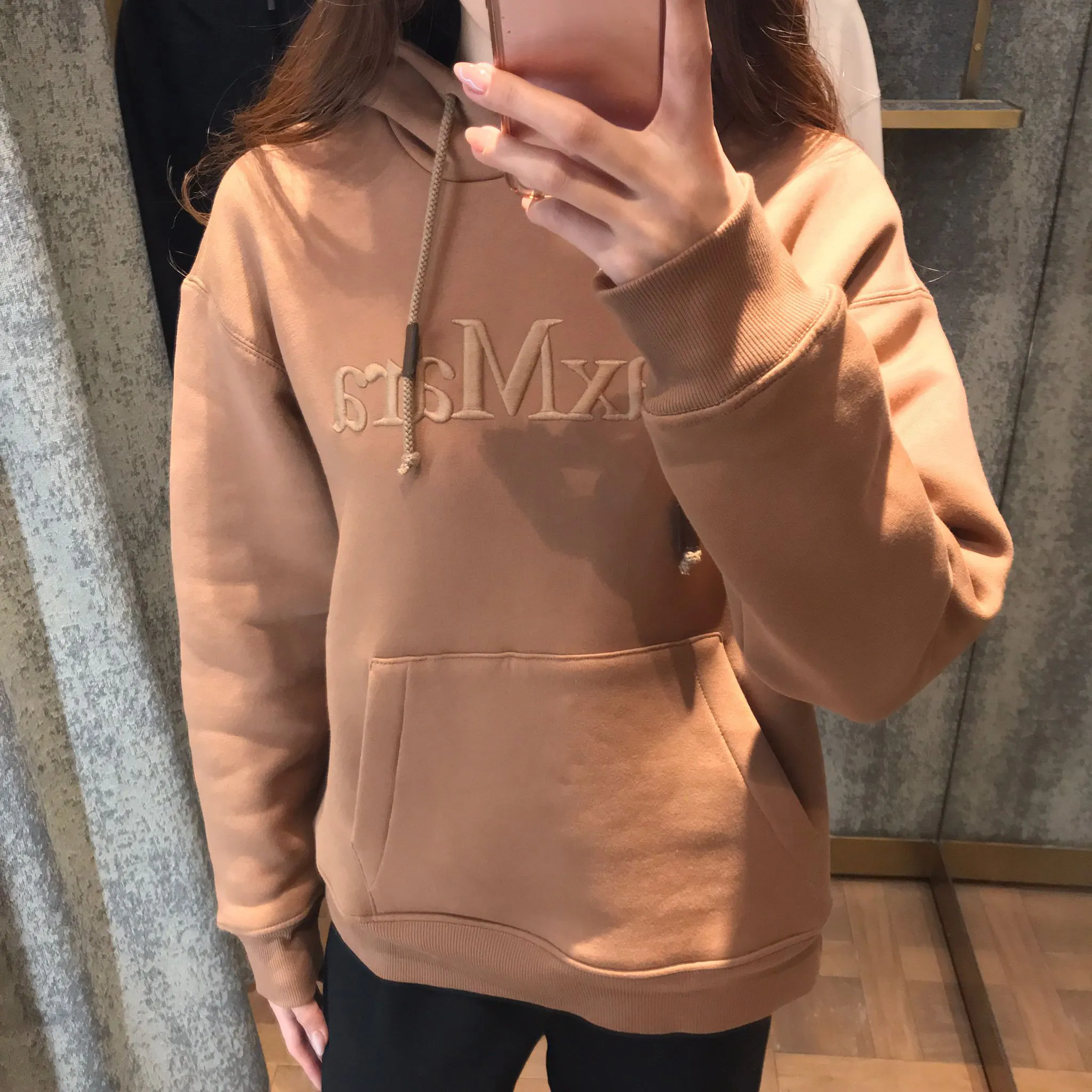 S Max Mara  |Plain Cotton Logo Hoodies & Sweatshirts