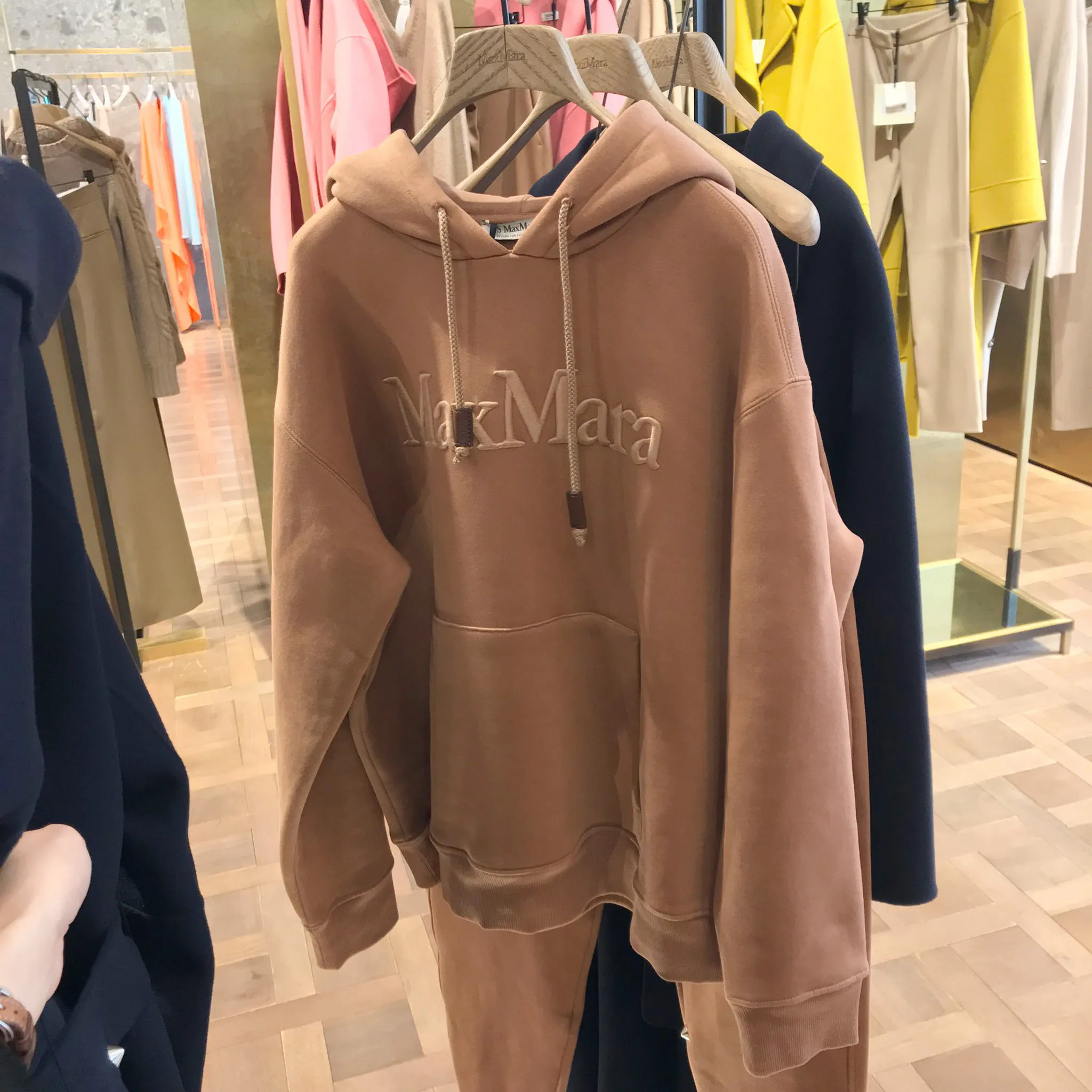 S Max Mara  |Plain Cotton Logo Hoodies & Sweatshirts