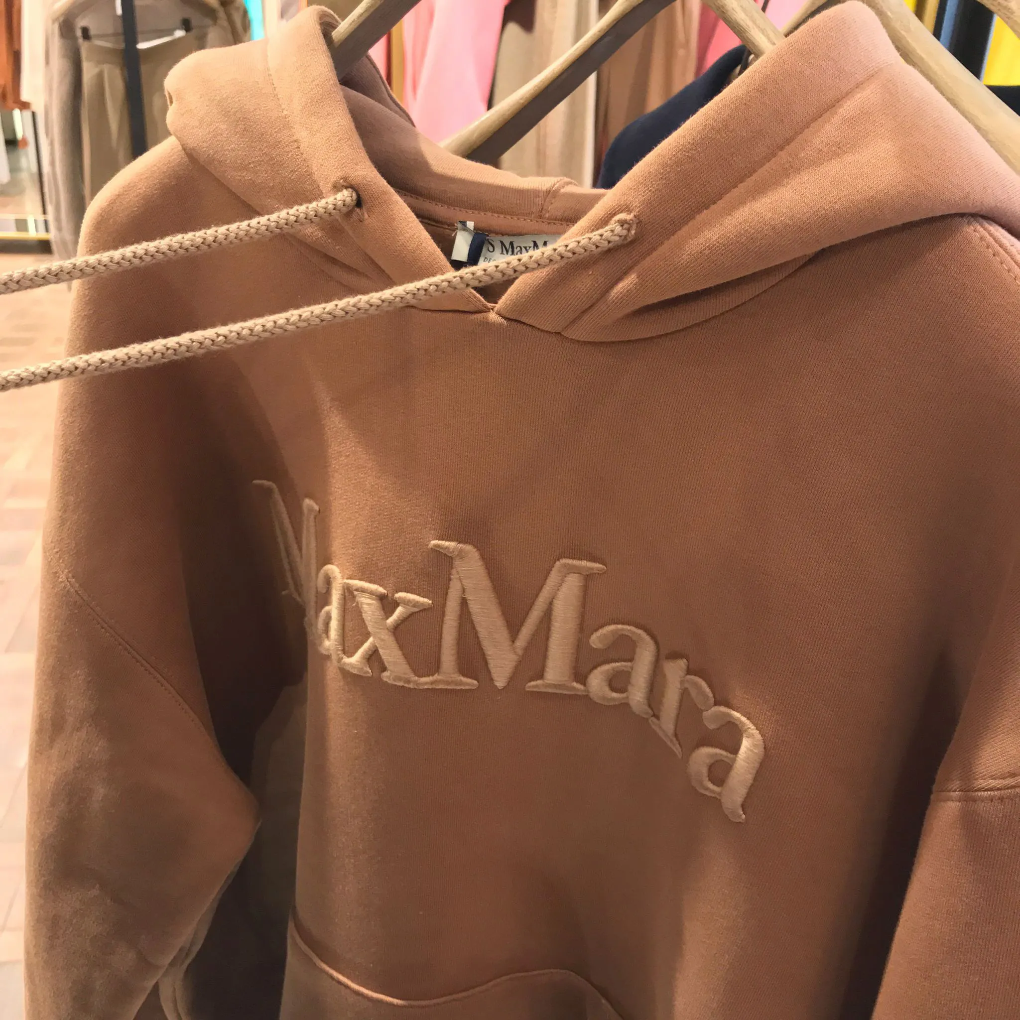 S Max Mara  |Plain Cotton Logo Hoodies & Sweatshirts