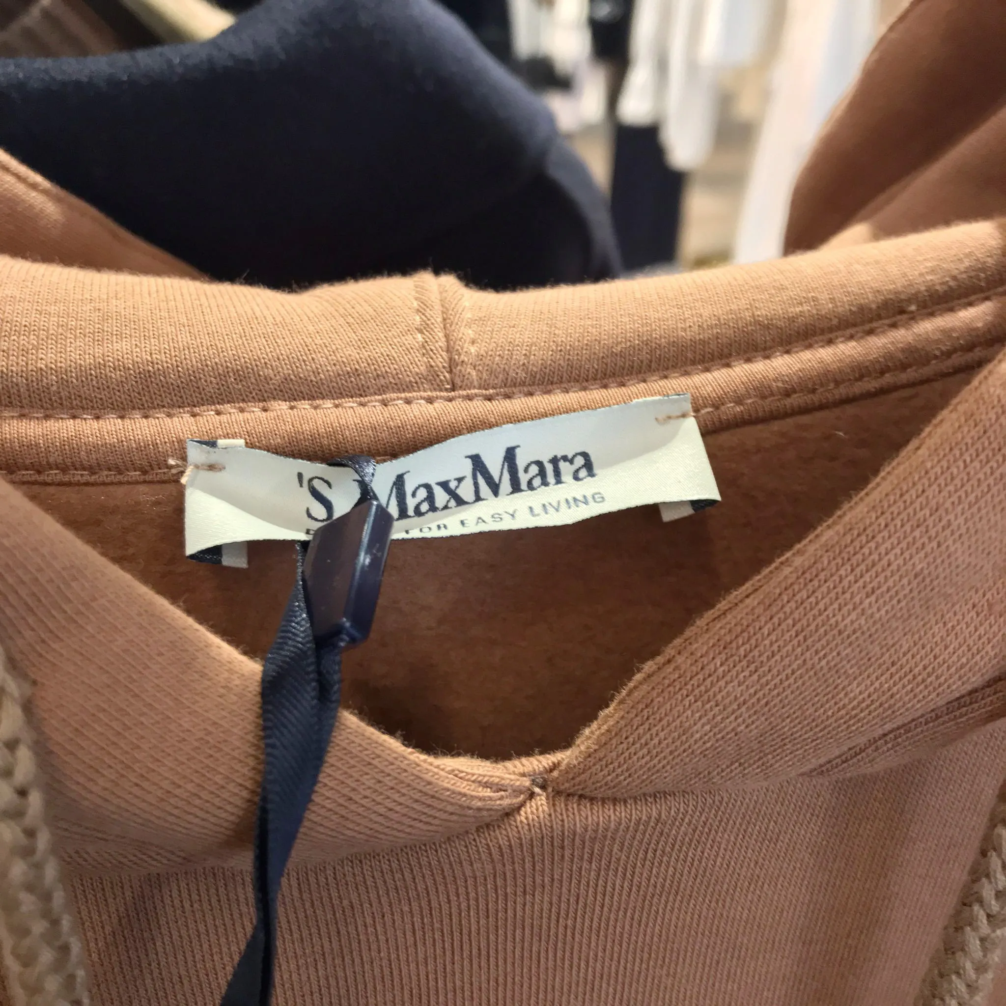 S Max Mara  |Plain Cotton Logo Hoodies & Sweatshirts