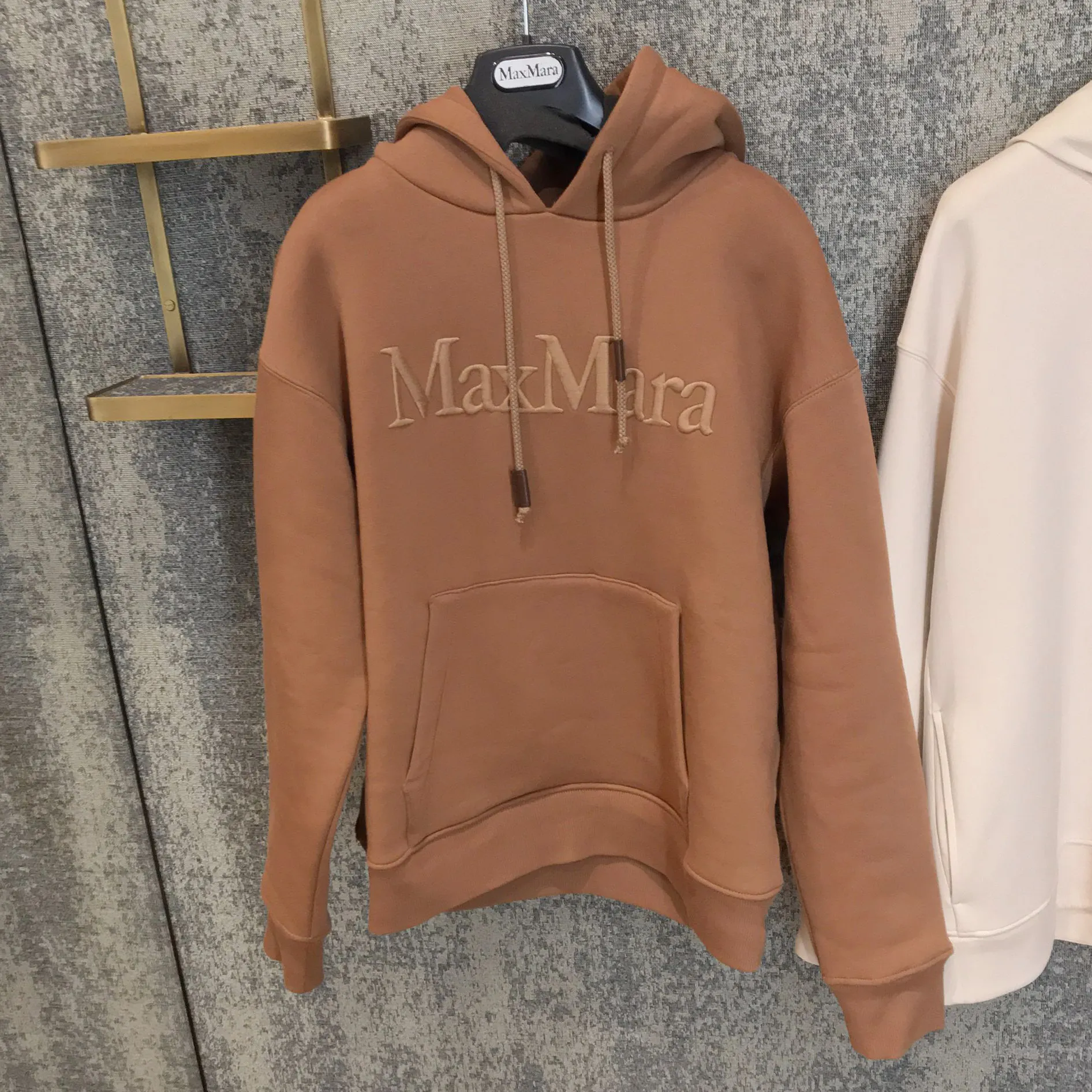 S Max Mara  |Plain Cotton Logo Hoodies & Sweatshirts