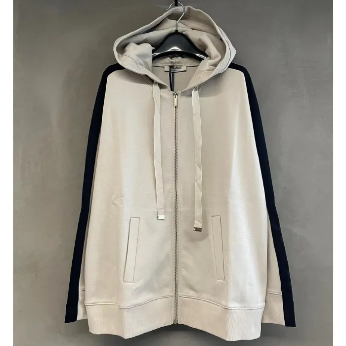 S Max Mara  |Unisex Long Sleeves Cotton Logo Hoodies & Sweatshirts