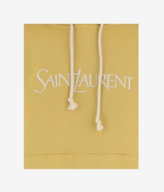 Saint Laurent  |Sweat Long Sleeves Cotton Logo Hoodies & Sweatshirts