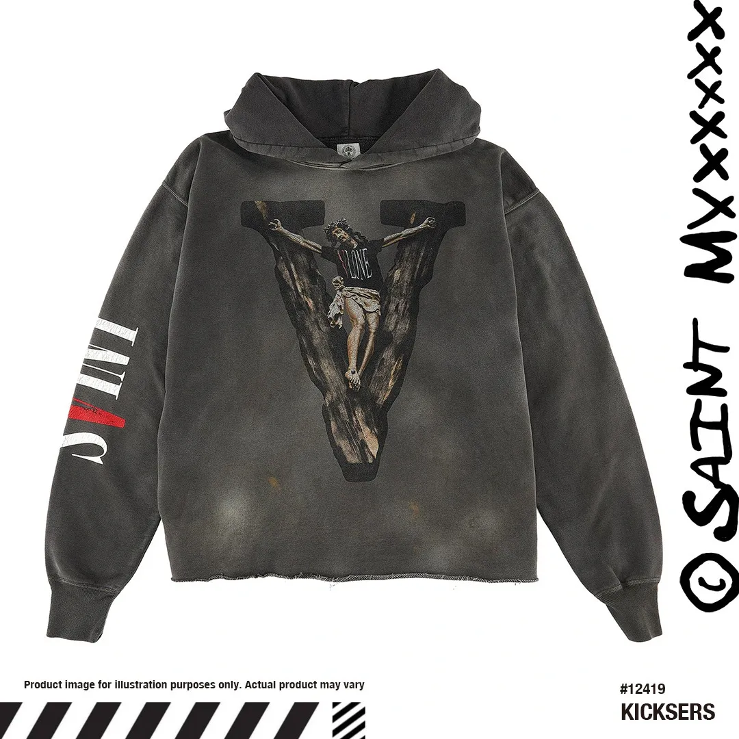 Saint Mxxxxxx  |Unisex Street Style Collaboration Logo Hoodies